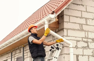 Pose et remplacement de gouttières à Gas